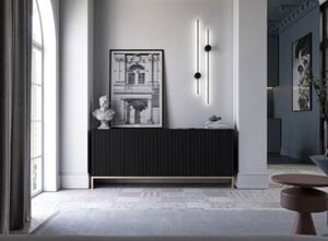 Komoda TAL 3D 168 czarna mat
