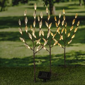 HI Lampa solarna w kształcie krzewu, 50 cm, przezroczysto-brązowa