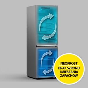Lodówka BEKO B5RCNA416HXBW SpacePro 415L HarvestFresh AI CoolAdapt NoFrost - AeroFlow HomeWhiz 203.5cm Inox