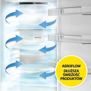 Lodówka BEKO B5RCNA416HXBW SpacePro 415L HarvestFresh AI CoolAdapt NoFrost - AeroFlow HomeWhiz 203.5cm Inox