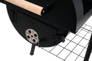 Grill ogrodowy węglowy LUND 99909 Zamykany, lokomotywa, wędzarnia, komin, termometr
