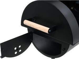 Grill ogrodowy węglowy LUND 99909 Zamykany, lokomotywa, wędzarnia, komin, termometr