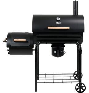 Grill ogrodowy węglowy LUND 99909 Zamykany, lokomotywa, wędzarnia, komin, termometr