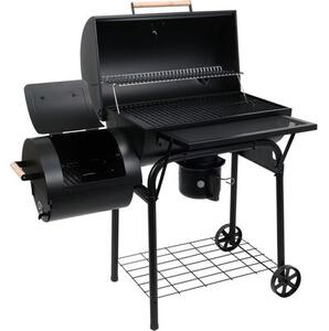 Grill ogrodowy węglowy LUND 99909 Zamykany, lokomotywa, wędzarnia, komin, termometr