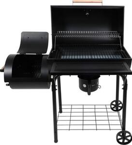 Grill ogrodowy węglowy LUND 99909 Zamykany, lokomotywa, wędzarnia, komin, termometr