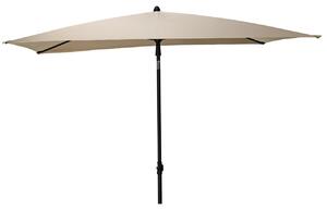 Prostoktny parasol ogrodowy, 125 x 200 cm, beowy