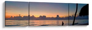 Obraz kobiety na plaży (170x50 cm)