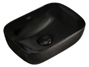 Umywalka nablatowa HYDROSAN MILO-BL-370 Prostokątny Czarny