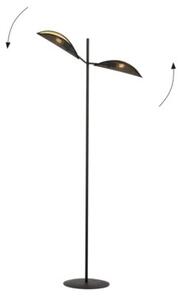 Lampa stojąca podłogowa Emibig 2xE14 40W VENE LP2 BLACK/GOLD 1158/LP2