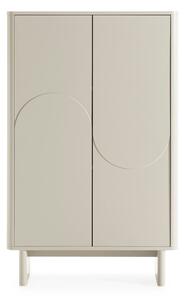 Kremowa szafka 80x130x40 cm Solei – MOME