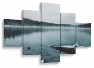 Obraz - lodowe nordyckie jezioro (125x70 cm)