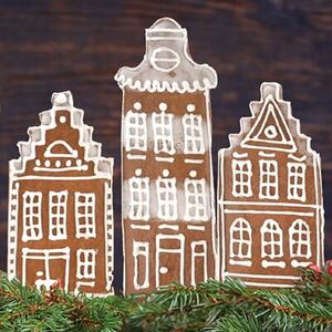 Wykrawacz do ciastek stalowy domek 14 cm
