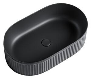 Umywalka nablatowa HYDROSAN ELIX-MTB-490 Owalny Czarny mat
