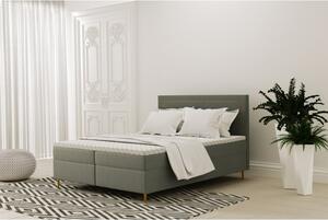 Łóżko w stylu skandynawskim dla dwóch osób Złoto 160x200
