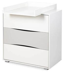 Komoda dla dzieci PATI 80cm biaÅa/szara z przewijakiem