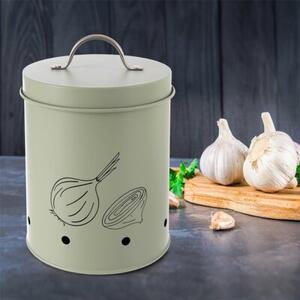 Pojemnik na warzywa i owoce metalowy zielony GREENISH 1,4 l