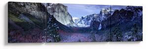 Obraz zimowego górskiego krajobrazu (170x50 cm)