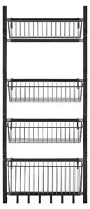 Wieszane regały na zioła - 92 x 39 x 13,5 cm - Wielofunkcyjny regał - Do kuchni/łazienki - Organizacja - Solidne rozwiązanie - Regał do przechowywania