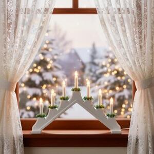 Świecznik dekoracyjny CHRISTMAS DECORATION 300448 Biały