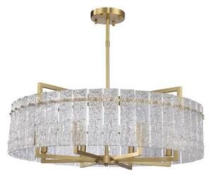 Florida 80 żyrandol kryształowy glamour złoty do dużego salonu 80 cm domodes