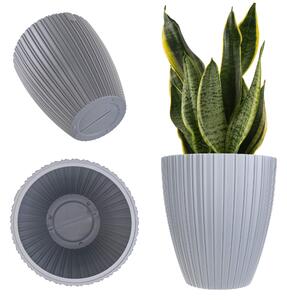 Doniczka na kwiaty Raivael 40 cm platynowa