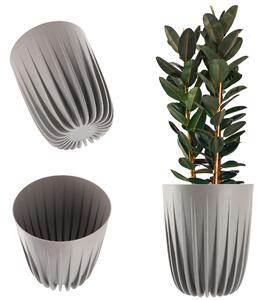 Doniczka z wkładem Costa 14 cm, szara