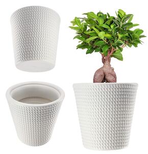 Doniczka na kwiaty Muro 30 cm, szara