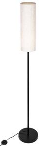 Lampa podłogowa MASTERLED Passo E27 LED 150cm z kloszem stojąca czarna