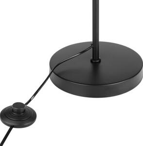 Lampa podłogowa MASTERLED Passo E27 LED 150cm z kloszem stojąca czarna