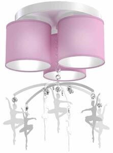 Lampa Sufitowa Baletnica Pink 3Xe27 Milagro
