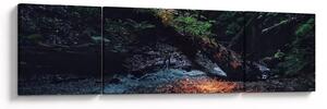 Obraz górskiej rzeki (170x50 cm)