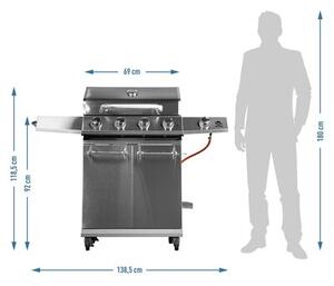 Grill ogrodowy gazowy BROWIN dragON BBQ G201 331201 18.8 kW 67,5 x 43,5 cm