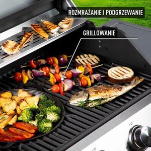 Grill ogrodowy gazowy BROWIN dragON BBQ G201 331201 18.8 kW 67,5 x 43,5 cm