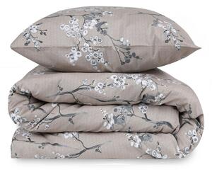 Brązowa pościel dwuosobowa z bawełny renforcé 240x220 cm Chicory – Mijolnir