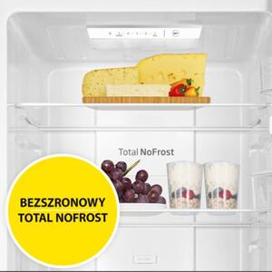 Lodówka AMICA FK299.2FI (E) No Frost 181cm Czarna Inox Podajnik wody