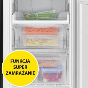 Lodówka AMICA FK299.2FI (E) No Frost 181cm Czarna Inox Podajnik wody