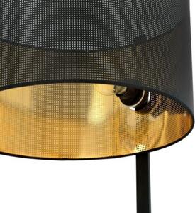 Lampa stojąca podłogowa Emibig 1xE27 60W ESTRELLA LP1 BLACK/GOLD 1156/LP1