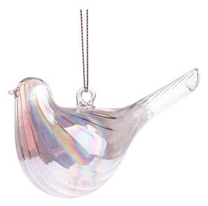 Szklana ozdoba świąteczna 6 cm Bird – Dakls