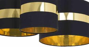 Lampa Sufitowa Palmira Black / Gold 3Xe27 Milagro