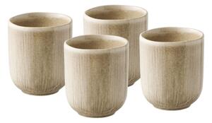 Beżowe kamionkowe filiżanki zestaw 4 szt. 360 ml Viola – House Nordic