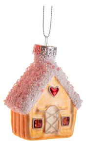 Szklana ozdoba świąteczna 7 cm House – Dakls