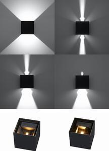 Kinkiet LUCA czarny LED IP54 Sollux Lighting