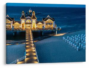 Obraz - hotel na plaży (70x50 cm)