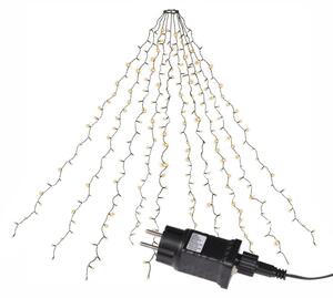 Łańcuch świetlny w kształcie stożka, 280 LED, ciepła biała