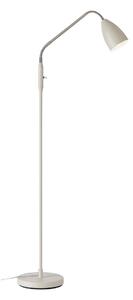 Beżowa lampa stojąca LED ze ściemniaczem i metalowym kloszem (wysokość 140 cm) Patro – Markslöjd