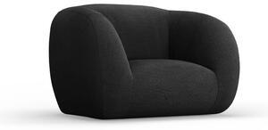 Ciemnoszary fotel z materiału bouclé Essen – Cosmopolitan Design