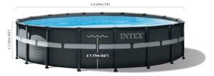 Basen ogrodowy stelażowy ULTRA XTR 549x132 cm z pompą filtrującą INTEX 26330 NP