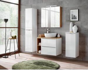 Szafka łazienkowa MILANO / CAPRI 800 35 cm biała