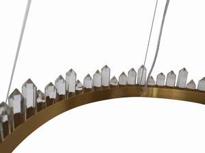 Wenus Crystal okrągły ZŁOTY żyrandol z kryształkami 60cm Vildevik 11241