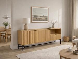 Komoda Lamel loft 180 cm, kolor dÄbowy